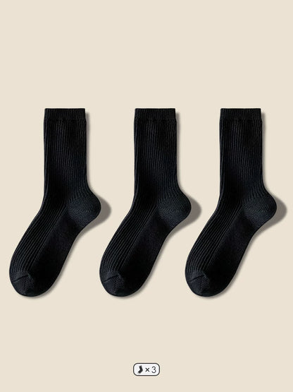 Dcxecsx | Women’s Mid-Calf Cotton Socks with Thick Knit Construction for Comfortable Autumn and Winter Wear 2026
